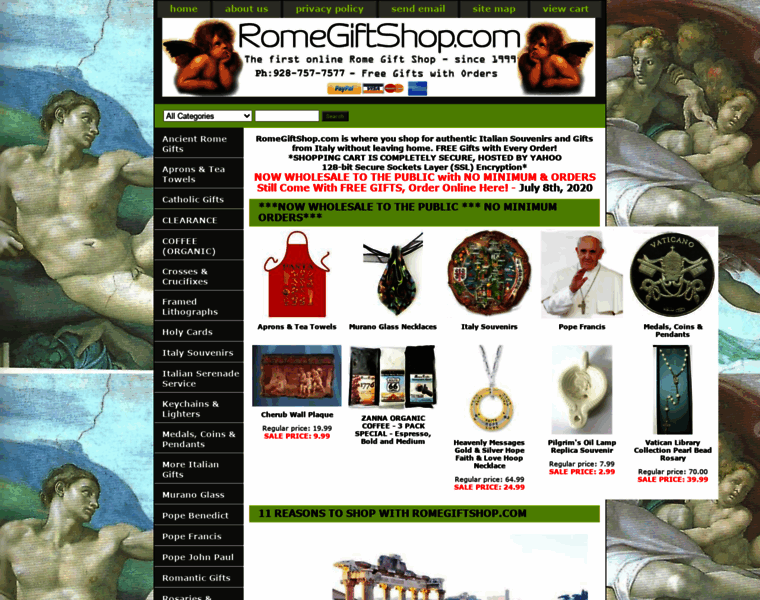 Romegiftshop.com thumbnail