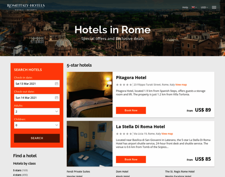 Romehotels365.com thumbnail