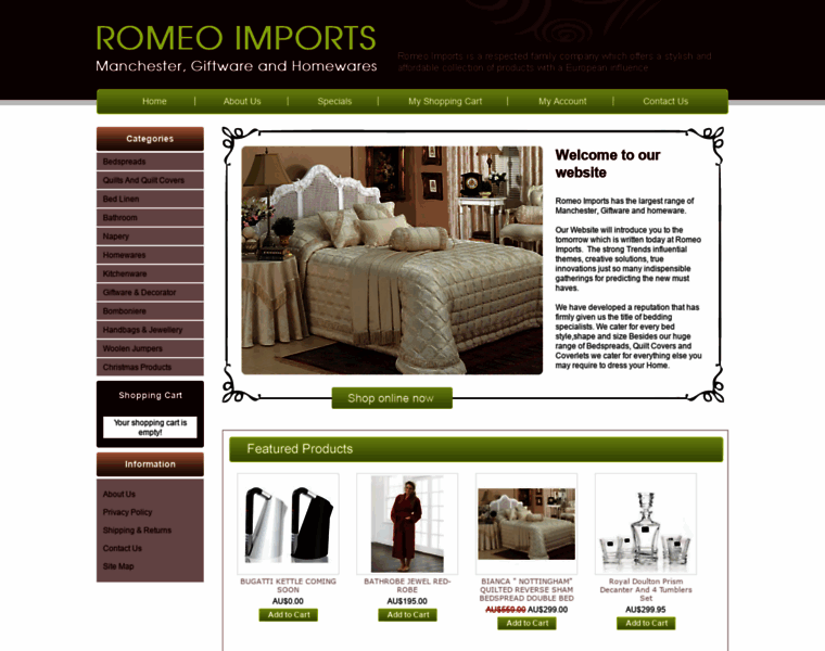 Romeoimports.com.au thumbnail