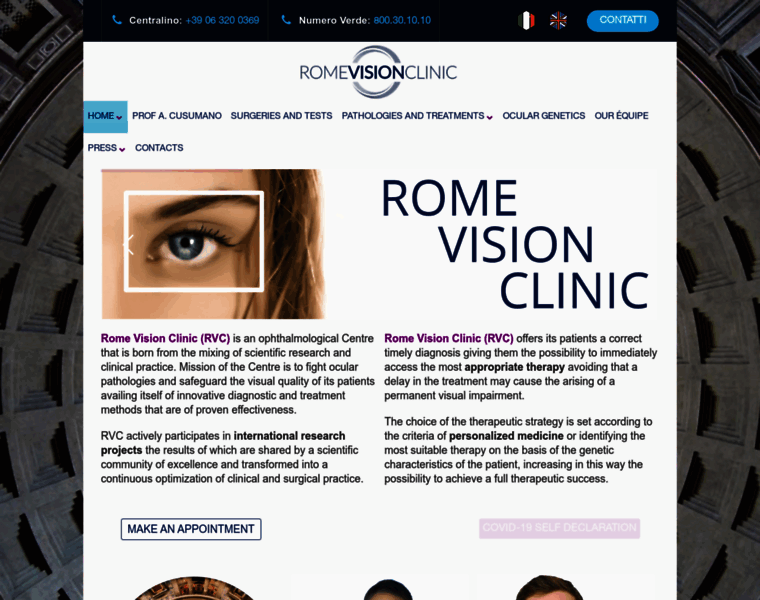 Romevisionclinic.com thumbnail