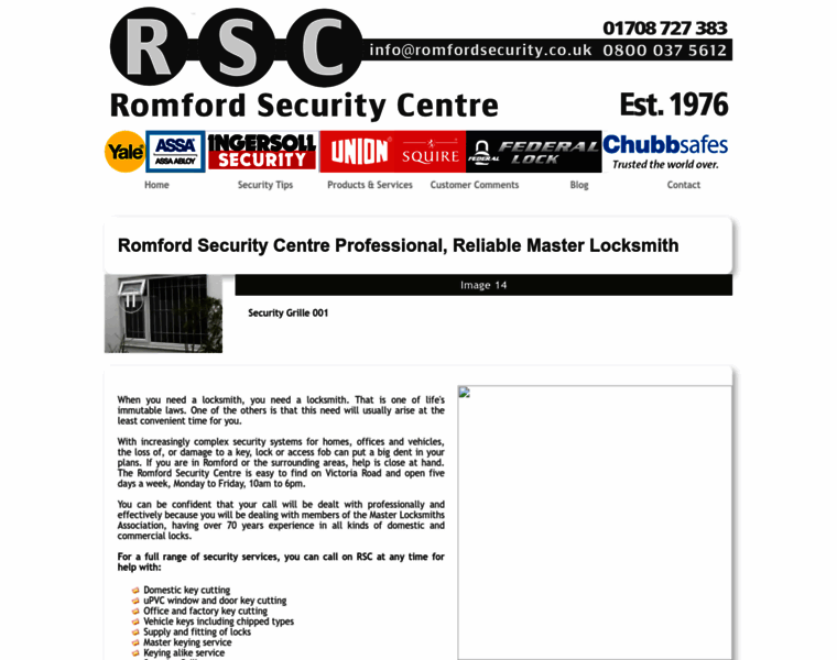 Romfordsecurity.co.uk thumbnail