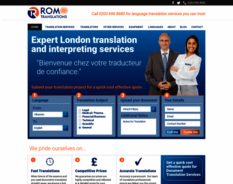 Romo-translations.com thumbnail