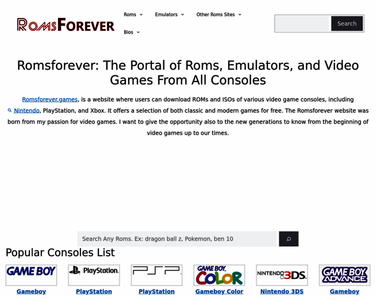 Romsforever.games thumbnail