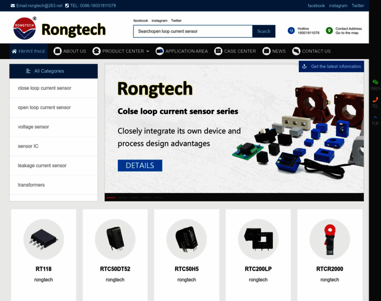 Rongtech-sensor.com thumbnail
