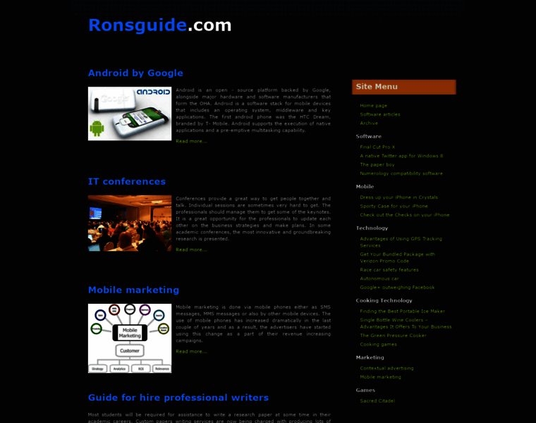 Ronsguide.com thumbnail