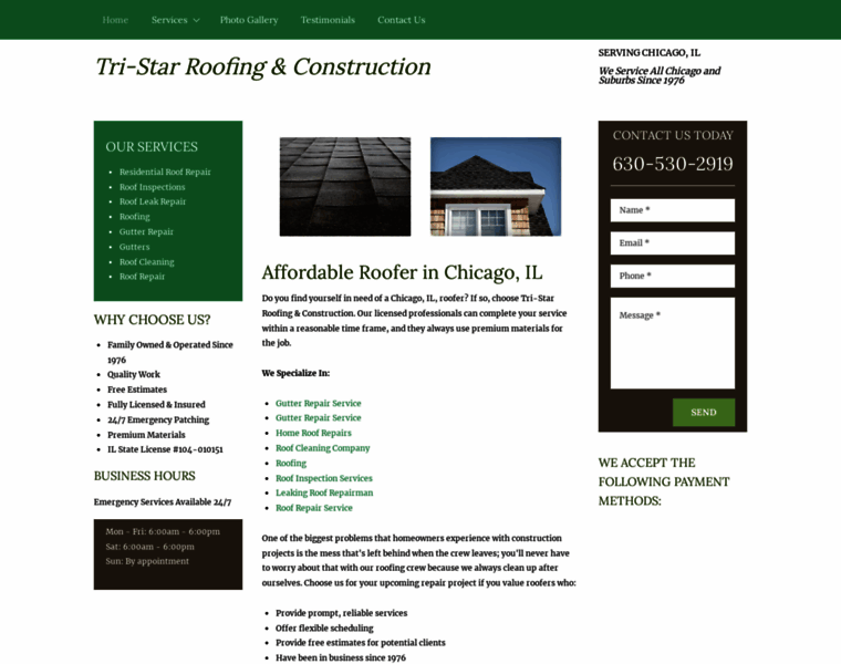 Roofercontractorschicago.com thumbnail