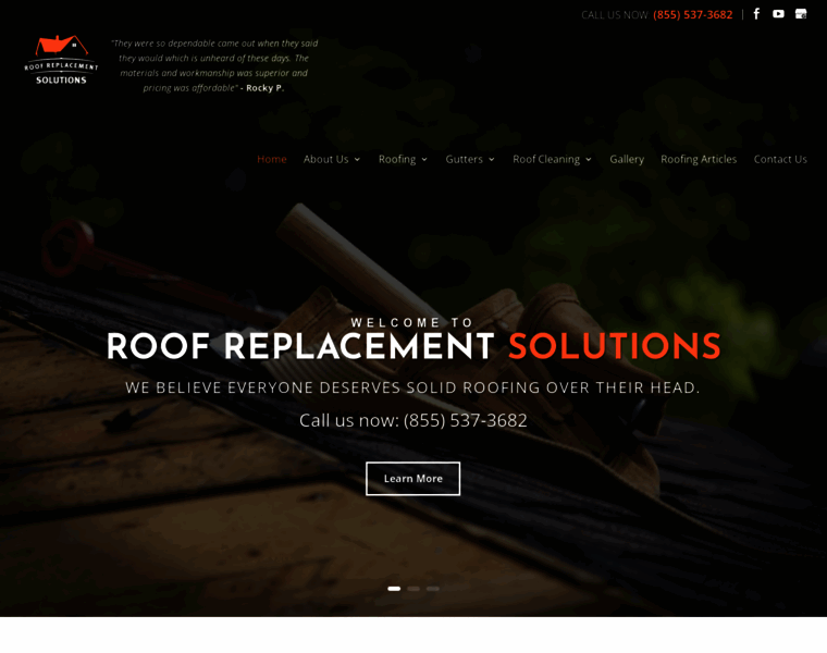 Roofreplacementsolutions.com thumbnail