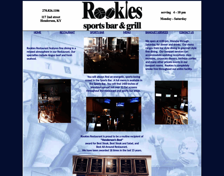 Rookiesrestaurant.com thumbnail