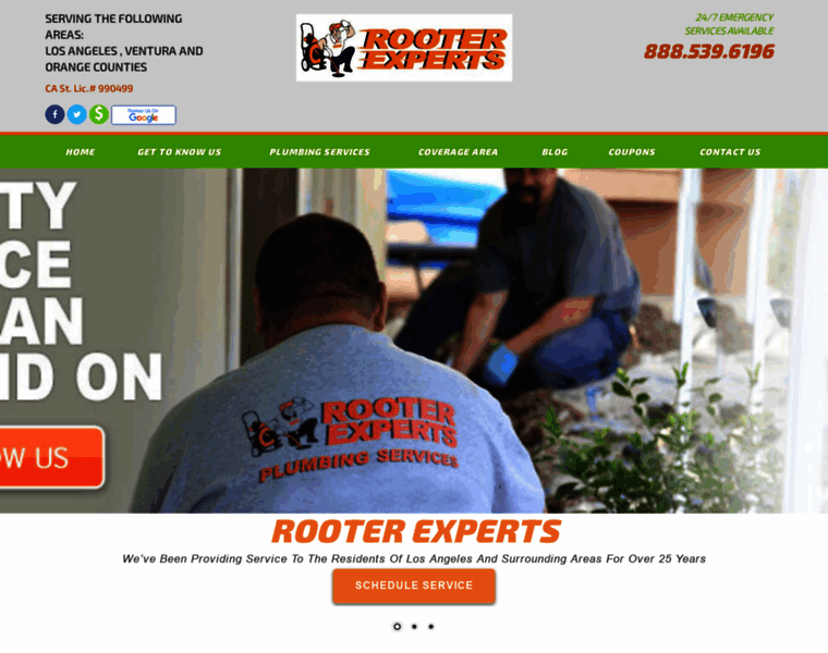 Rooterexperts.com thumbnail