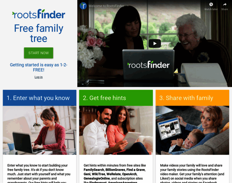 Rootsfinder.com thumbnail