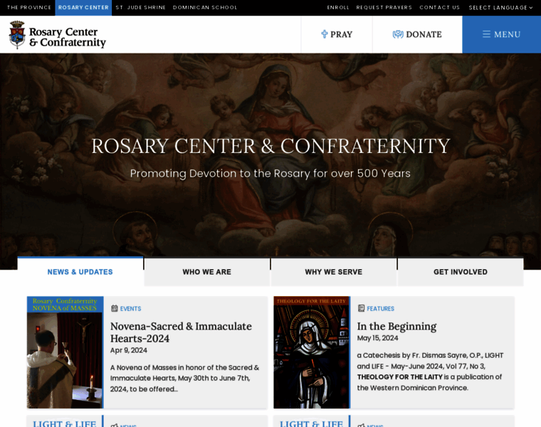 Rosary-center.org thumbnail