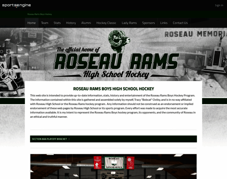 Roseauhockey.com thumbnail