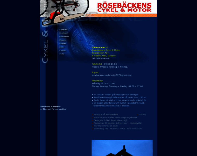 Rosebackenscykelomotor.se thumbnail