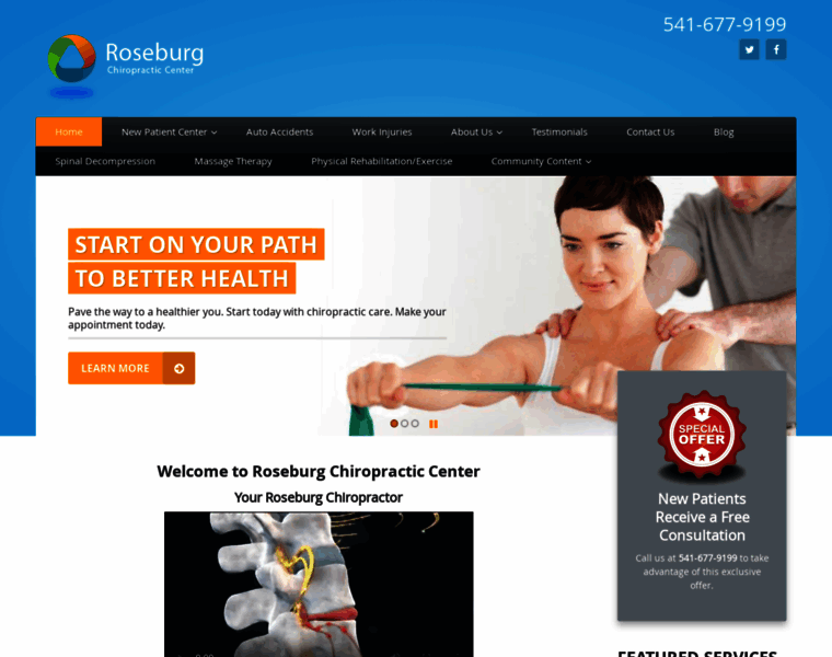 Roseburgchiropractic.com thumbnail