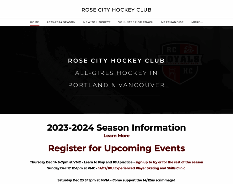 Rosecityhockeyclub.com thumbnail