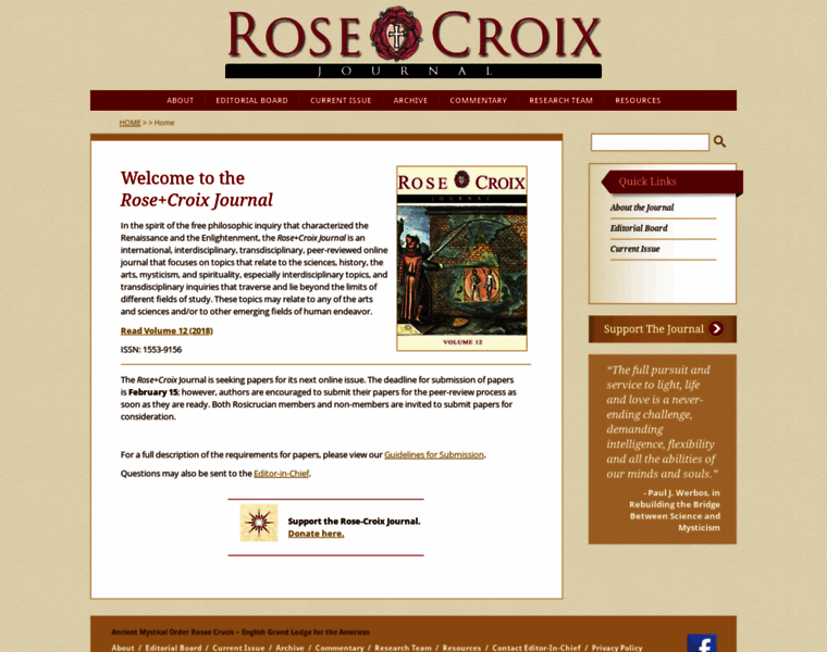 Rosecroixjournal.org thumbnail