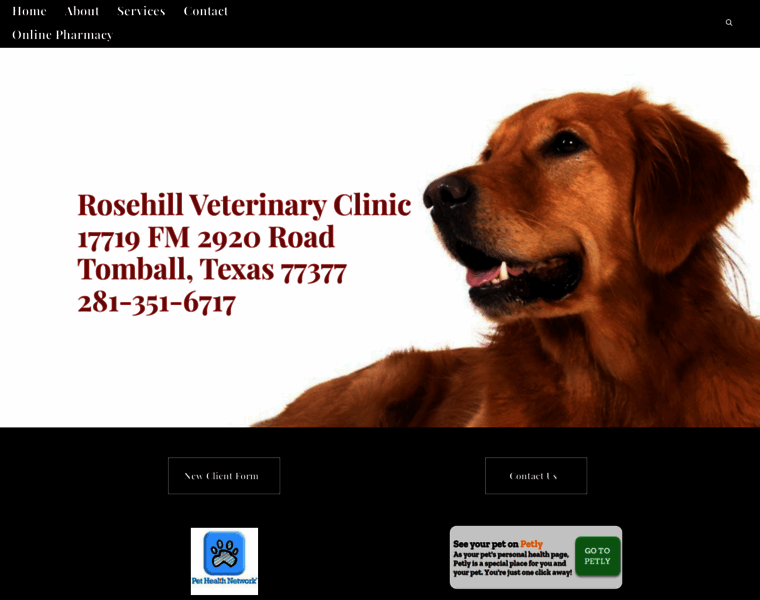 Rosehillveterinaryclinic.com thumbnail