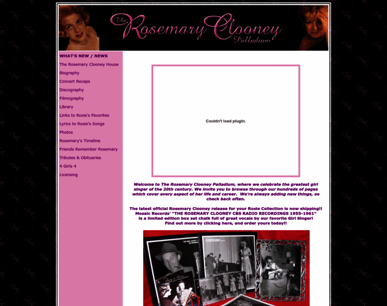 Rosemaryclooney.com thumbnail