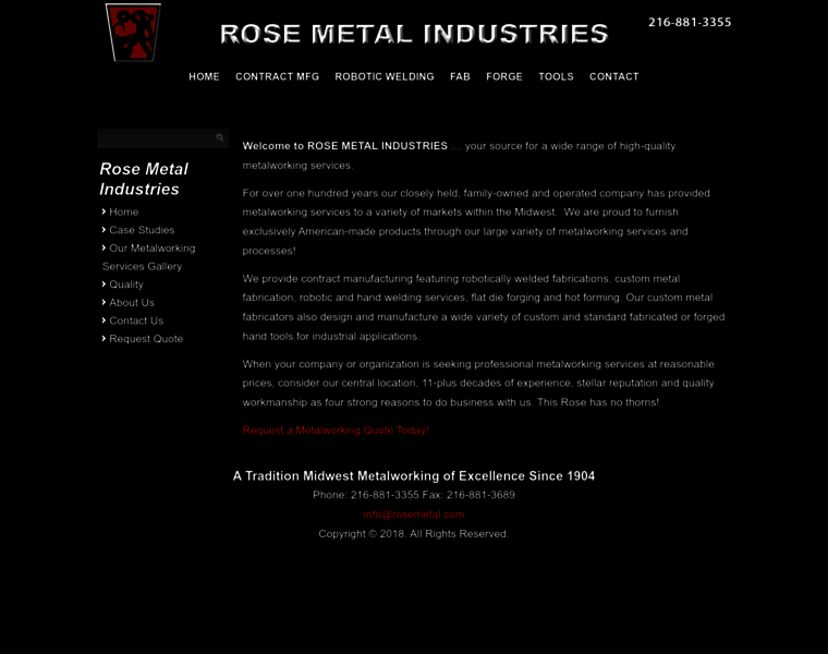 Rosemetalindustries.com thumbnail