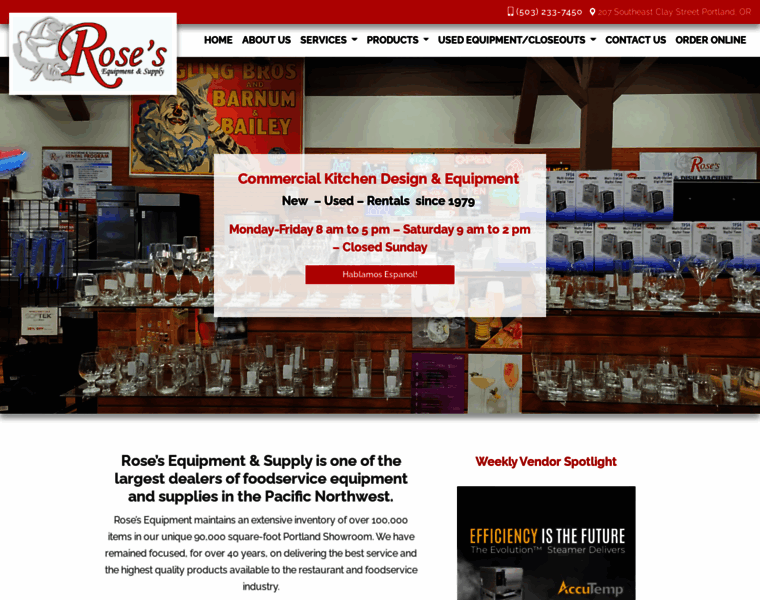 Rosesequipment.com thumbnail