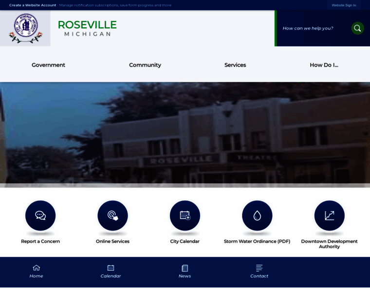 Roseville-mi.gov thumbnail