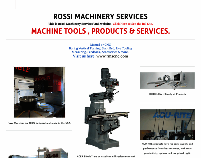 Rossimachineryservices.com thumbnail
