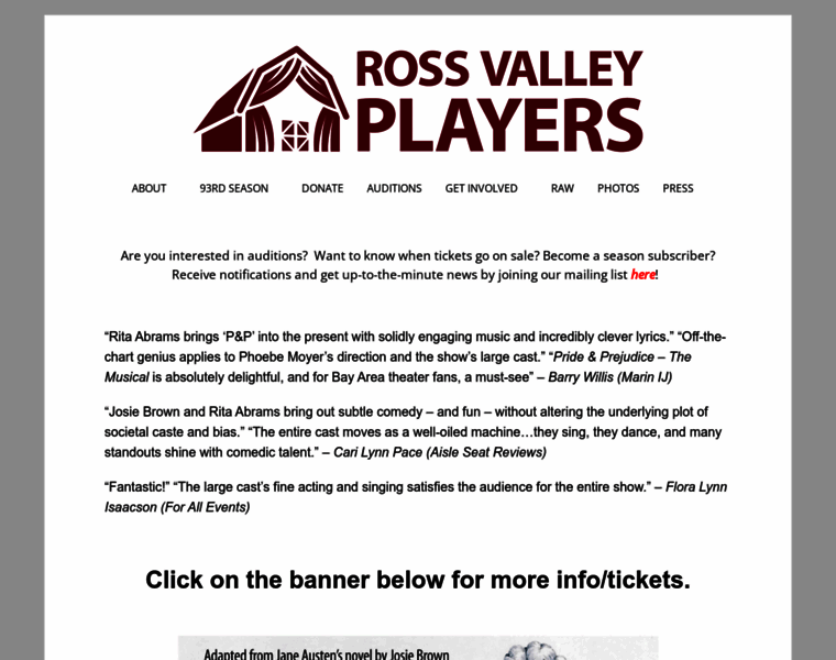 Rossvalleyplayers.com thumbnail