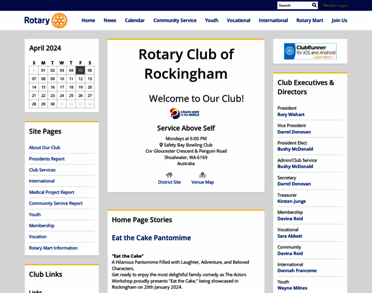 Rotaryclubofrockinghamwa.org thumbnail