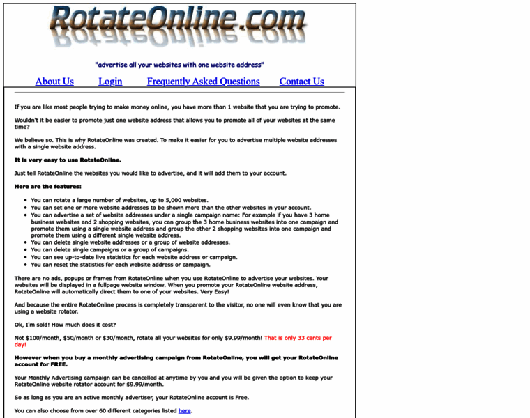 Rotateonline.com thumbnail