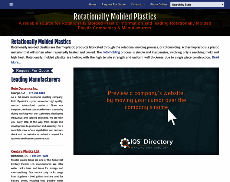 Rotationallymoldedplastics.com thumbnail