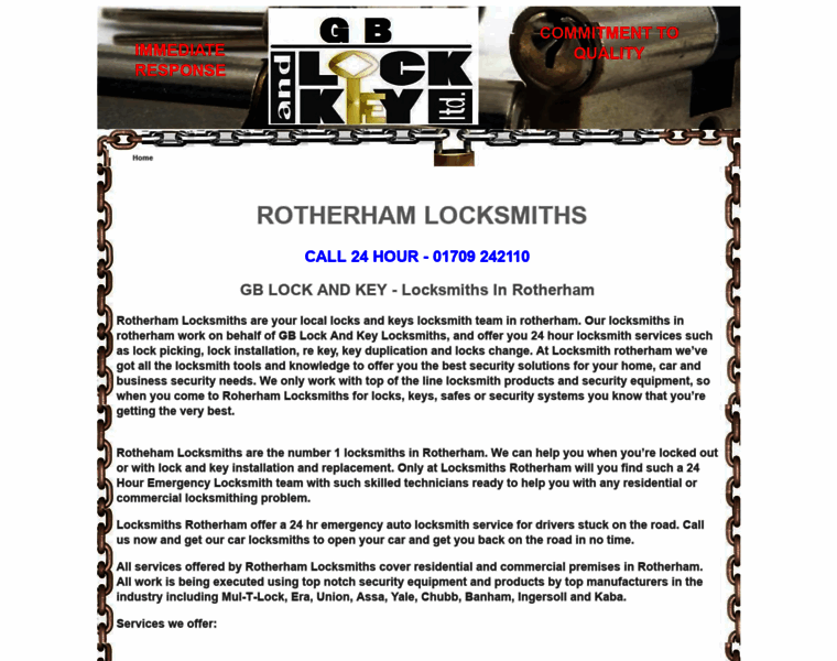 Rotherham-locksmiths.com thumbnail