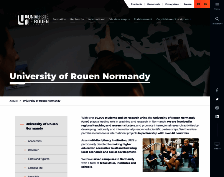 Rouenuniversity.univ-rouen.fr thumbnail