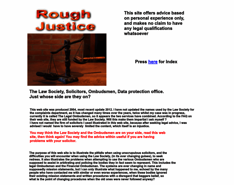 Roughjustice.org.uk thumbnail