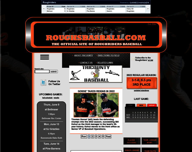 Roughsbaseball.com thumbnail