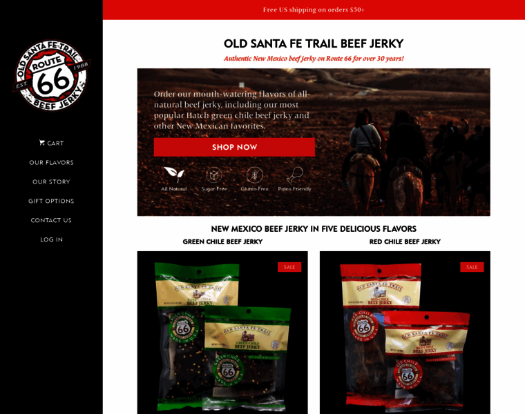Route66beefjerky.com thumbnail