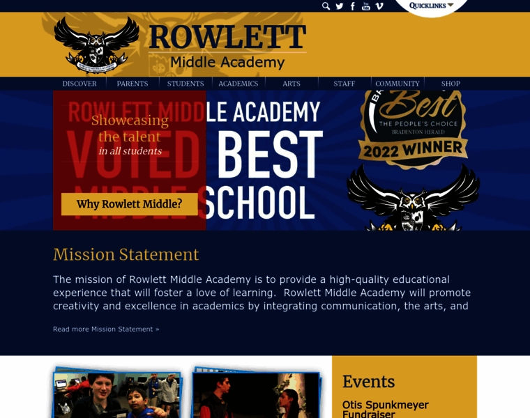 Rowlettmiddleacademy.org thumbnail