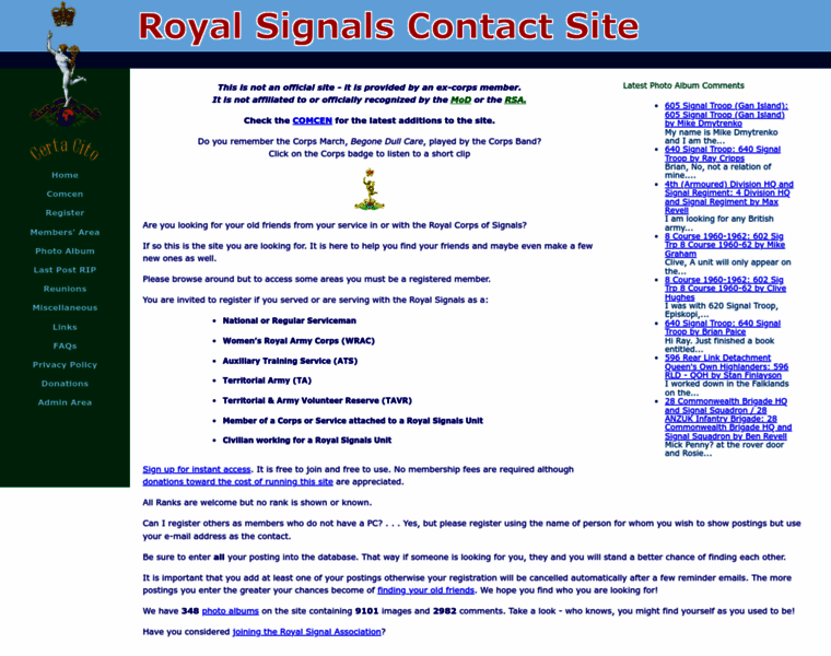 Royal-signals.org.uk thumbnail