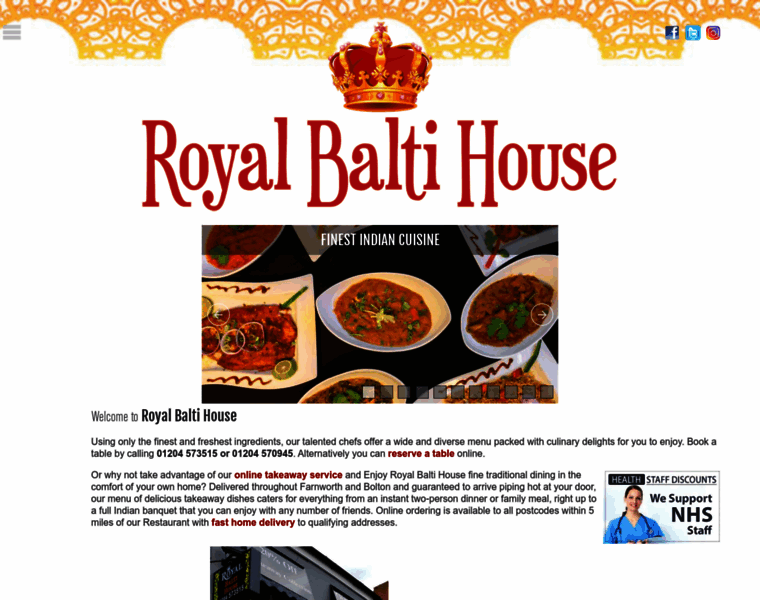 Royalbaltihouse.co.uk thumbnail