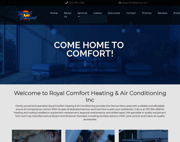 Royalcomfortheatingairconditioning.com thumbnail