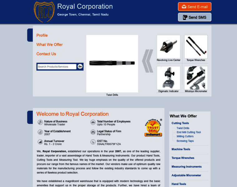 Royalcorporation.in thumbnail