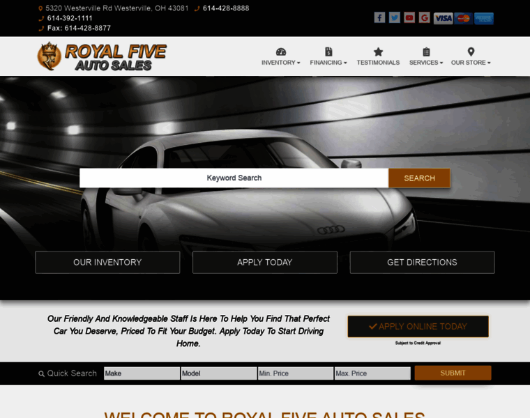 Royalfiveauto.com thumbnail