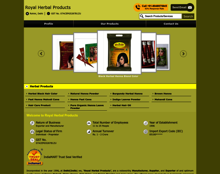 Royalherbalproducts.com thumbnail