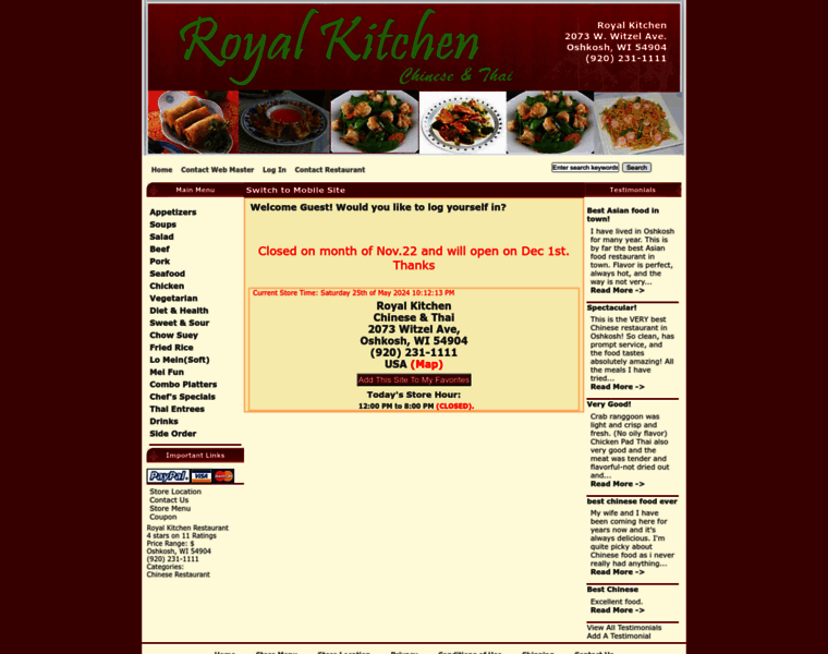 Royalkitchenrestaurant.com thumbnail