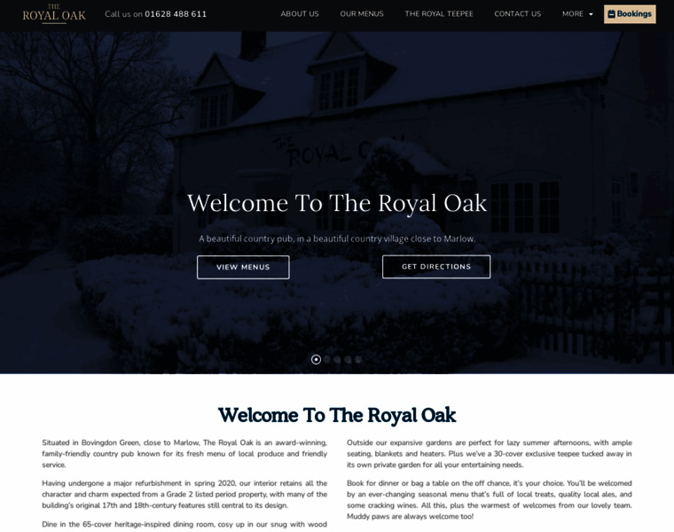 Royaloakmarlow.co.uk thumbnail