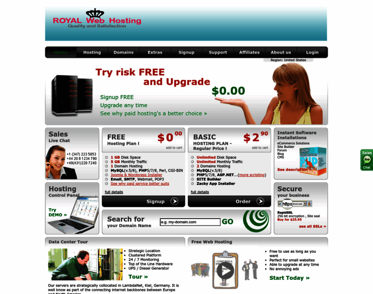 Royalwebhosting.net thumbnail