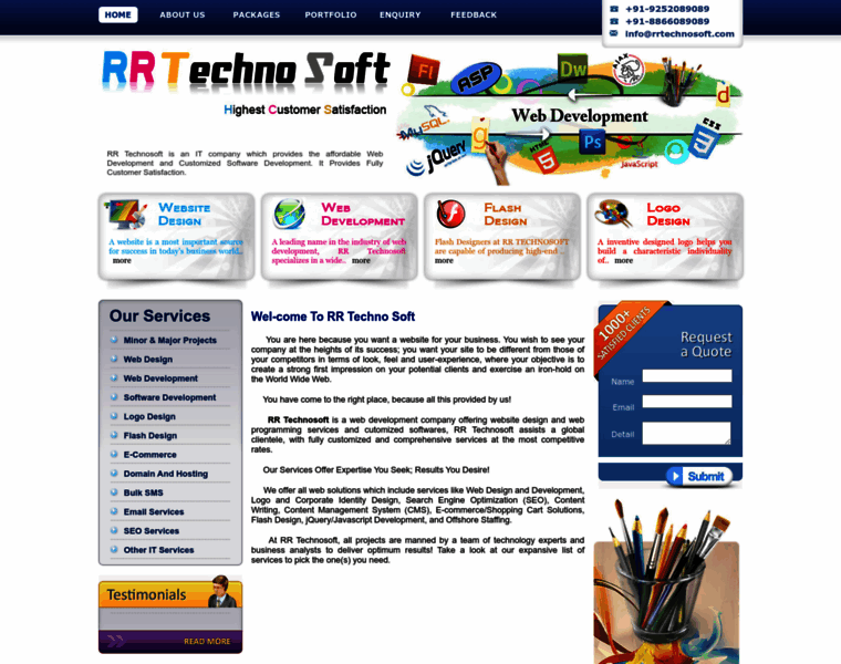 Rrtechnosoft.com thumbnail