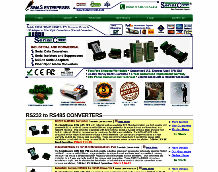Rs232-converters.com thumbnail