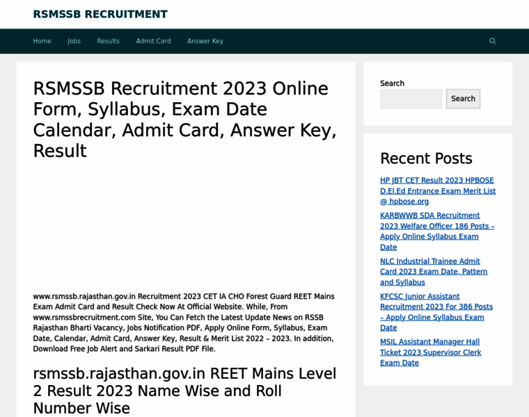 Rsmssbrecruitment.com thumbnail