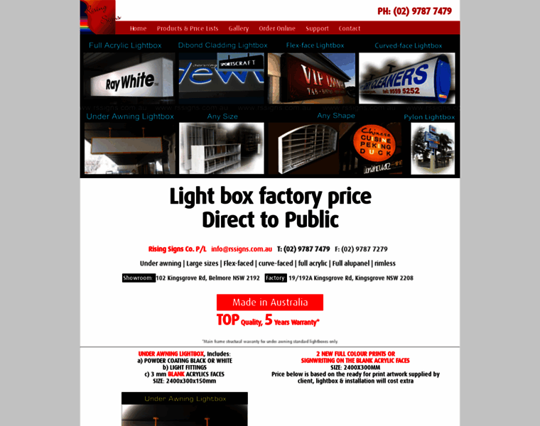 Rssigns.com.au thumbnail