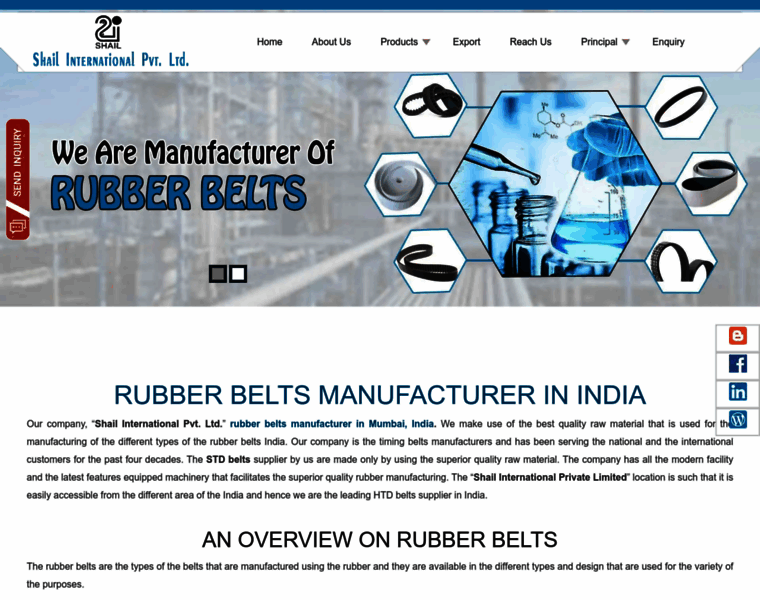 Rubberbelts.co.in thumbnail